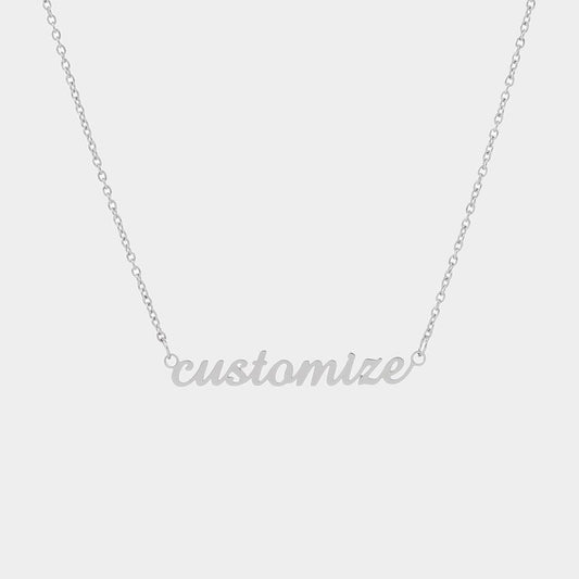 Personalized Name Necklace Stainless Steel