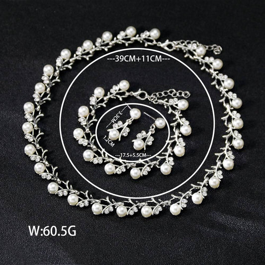 Pearl Jewelry Set Pearl Wedding Jewelry Gold Wedding Jewelry Bridesmaid Jewelry Bridal Jewelry Set