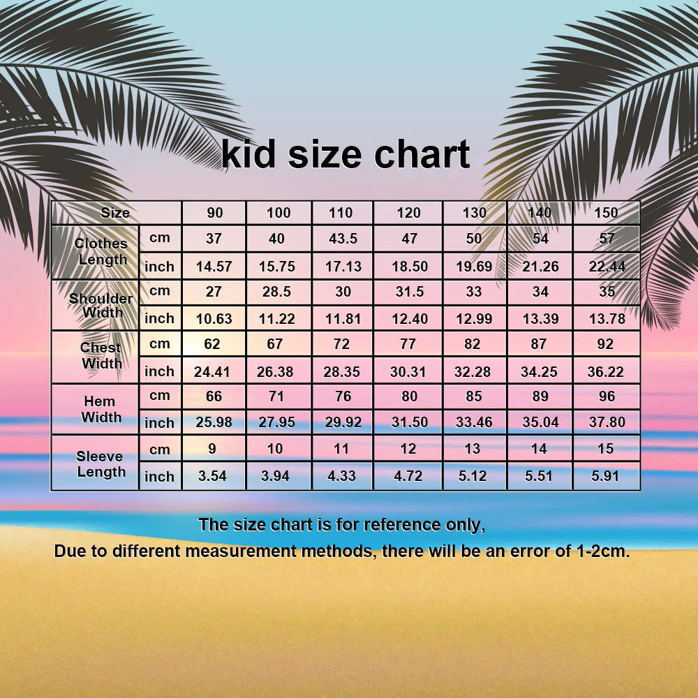 Custom Hawaiian Shirt with Text Personalised Name Hawaiian Shirt Gift for Kids - Team Numbers