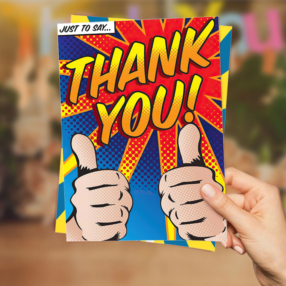 Cute Thank You Card Greeting Card For All Occasions Birthday Gifts Wedding Gifts