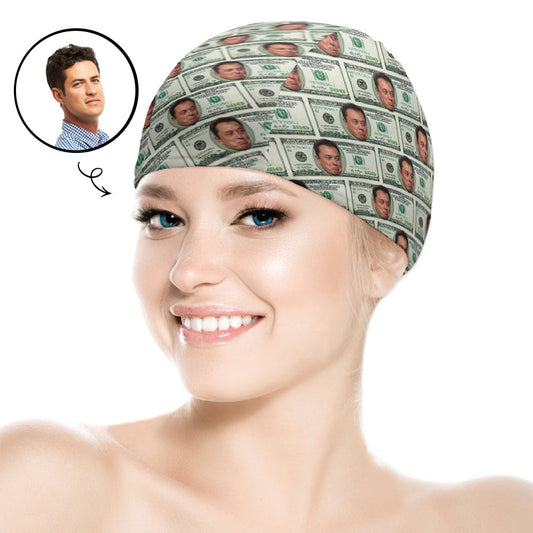Custom Face Swimming Cap Personalized Money Swim Caps Swimming Hats for Men Women