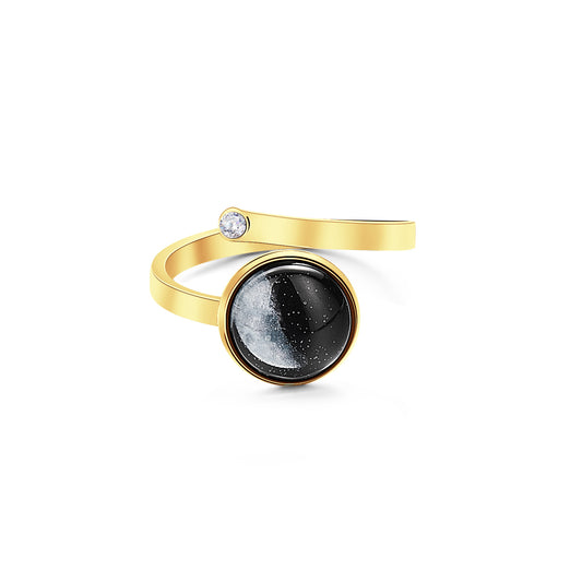 Custom Moon Phase Ring Luminous Ring Gift for Her Birthday Gift Valentines Gift Anniversary Gift