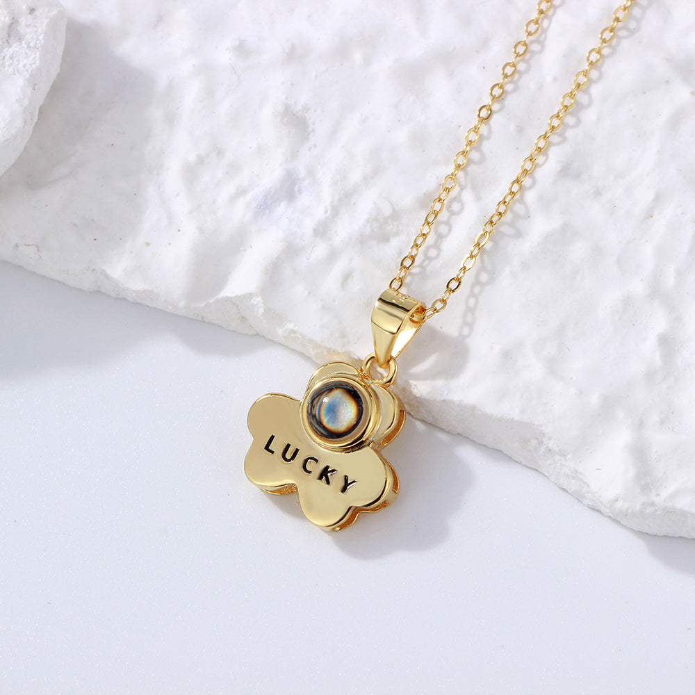 Custom Projection Necklace Lucky Bear Picture Necklace