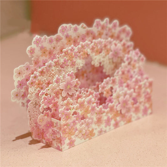 Creative 3D Pop Up Greeting Card Full of Cherry Blossoms Card
