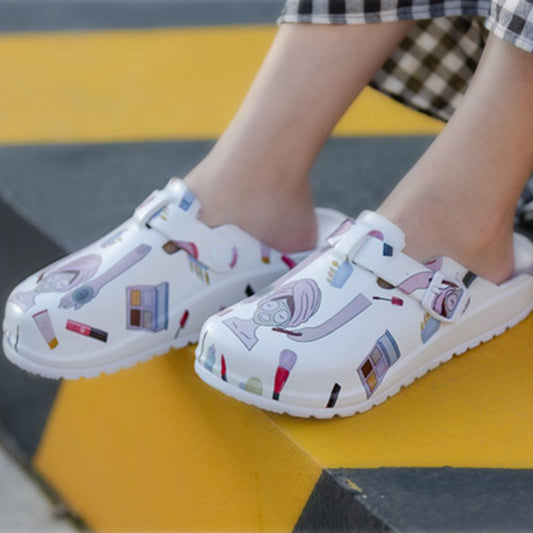 Laboratory Clogs Comfort Mules Close Toe Nurse Shoes Slip On Garden Shoes