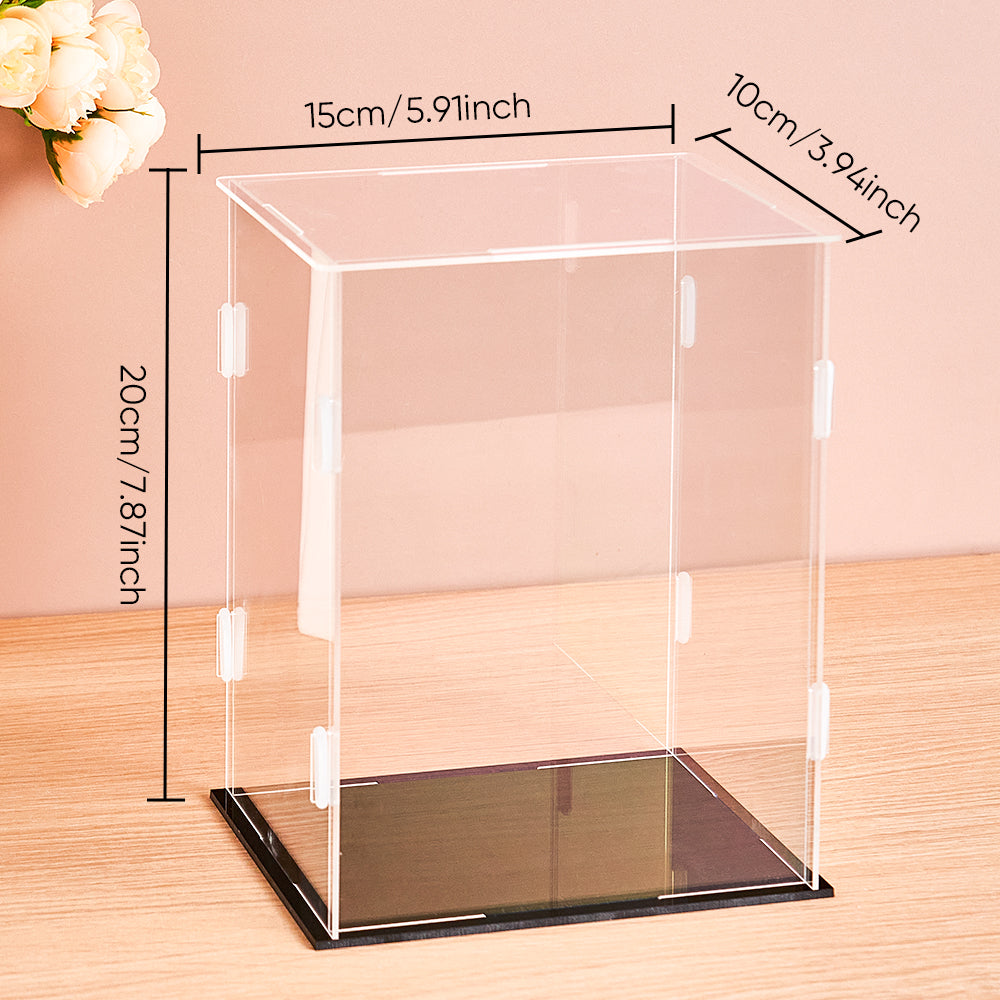 Dustproof Clear Acrylic Display Case Display Box – Protective Box for 2 People Brick Figures Collectibles