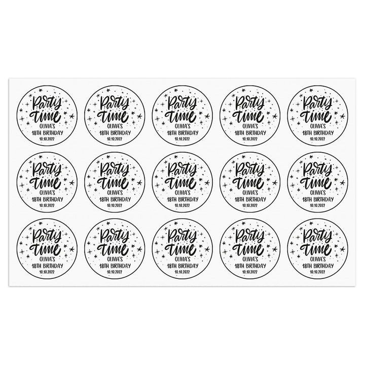Personalized Thank You Transparent Stickers Round Wedding Birthday Favor labels for Gifts