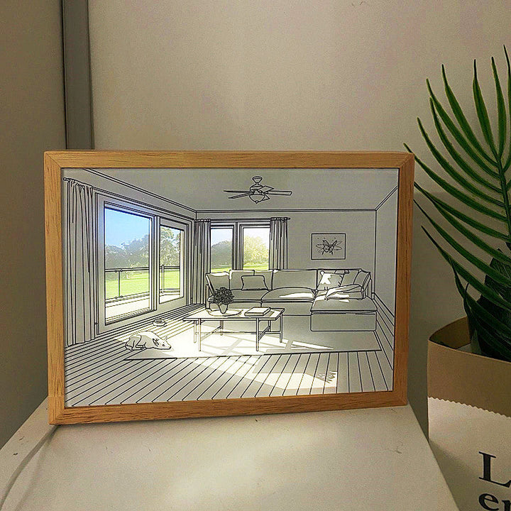 Painting Night Light Creative Sunshine Painting Lamp Home Decoration Gifts