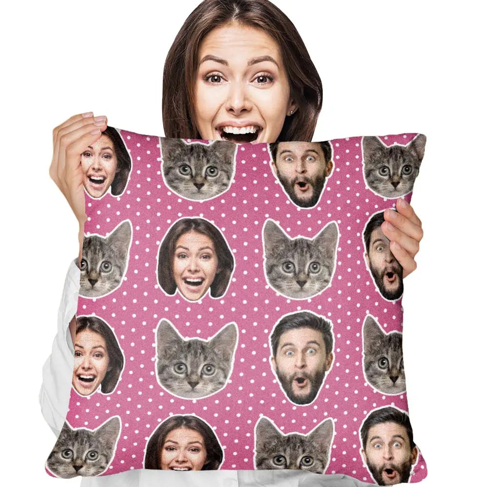 Custom Face Pillow – Personalize Your Home Decor with Unique Pillow Cover Only (Insert Not Included)