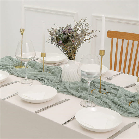 Wedding Gauze Table Runner Rustic Wedding Cheesecloth Runner Cotton Runner for Table Wedding Arch Ideas Bridal Shower Modern
