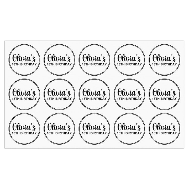 Personalized Thank You Transparent Stickers Round Wedding Birthday Favor labels for Gifts
