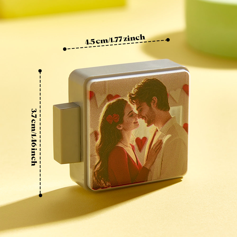Personalized Refrigerator Magnet with Light Photo Fridge Magnet Gift for Family or Friends