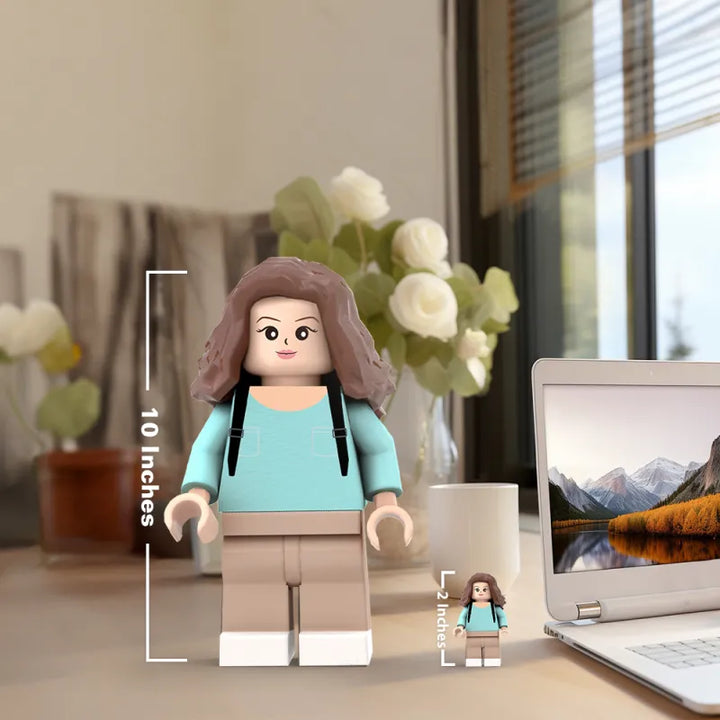 3D Print Custom Giant Minifigs Personalized Photo Giant Minifigs Turn Your Photo into Minifigs Gifts for Her Production Time: 7–10 Working D