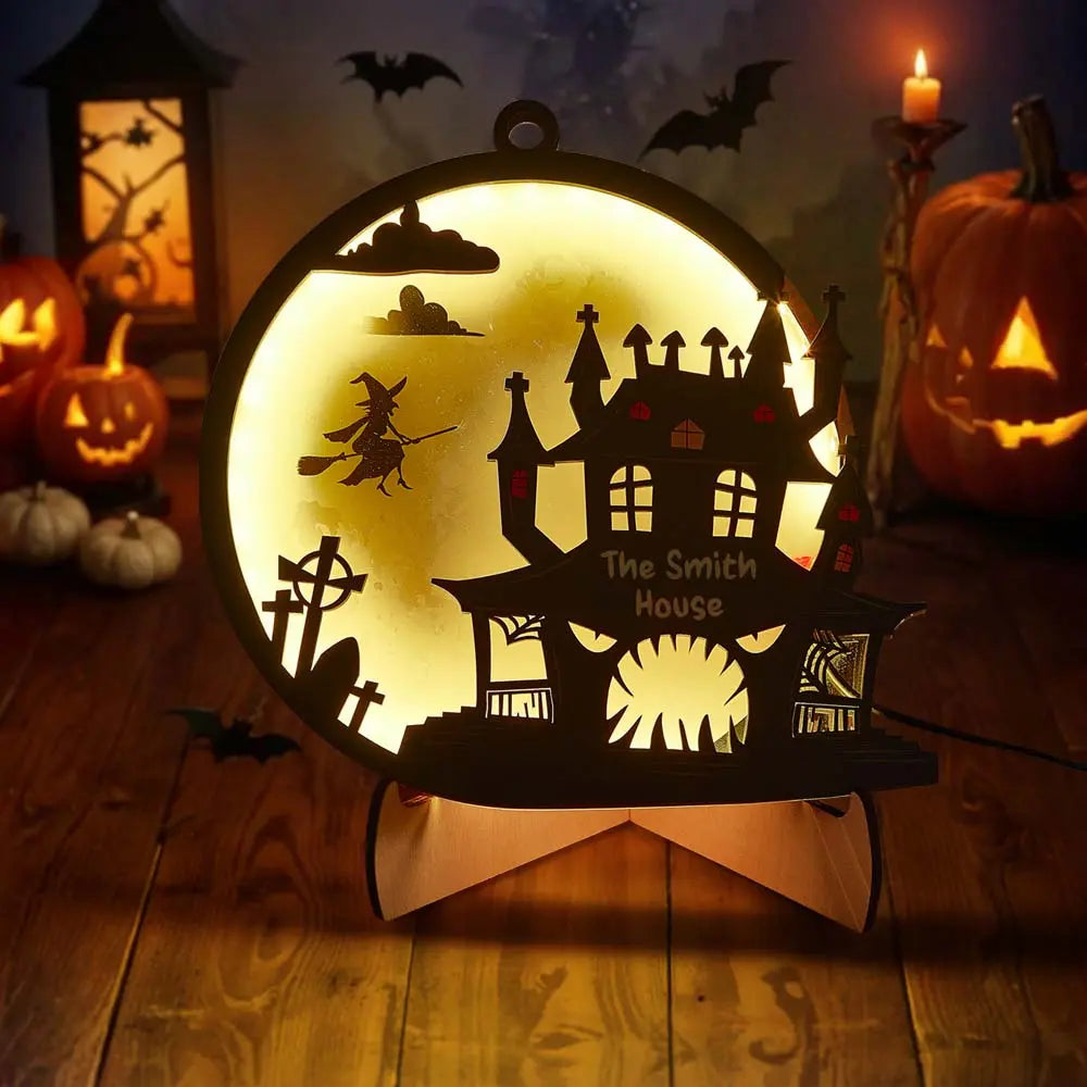 Custom Halloween Light with Name Halloween Home Decor Night Lamp for Halloween Gift