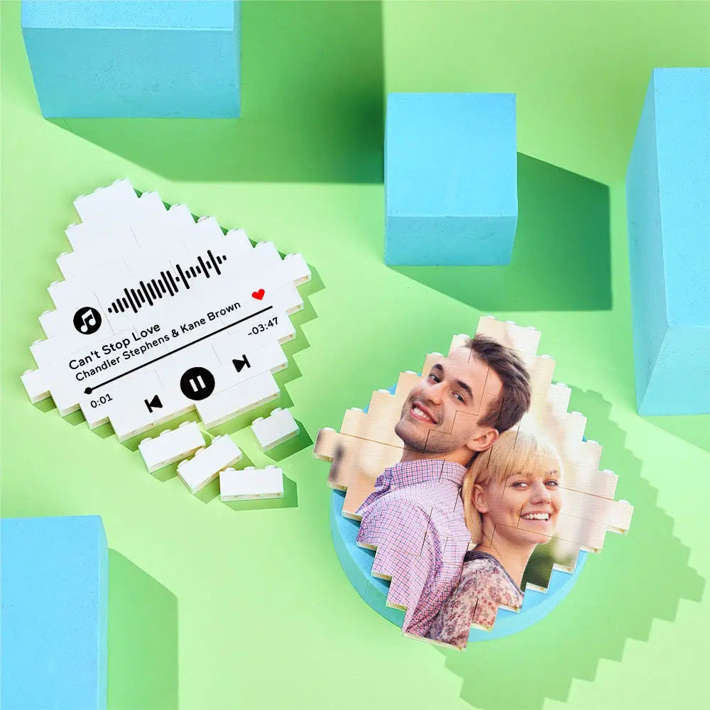 Photo Building Bricks Personalised Block Lozenge Shape