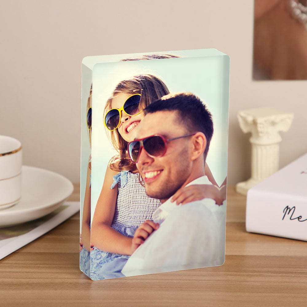 Custom Acrylic Block Photo Frame Desktop Picture Frame Plaque