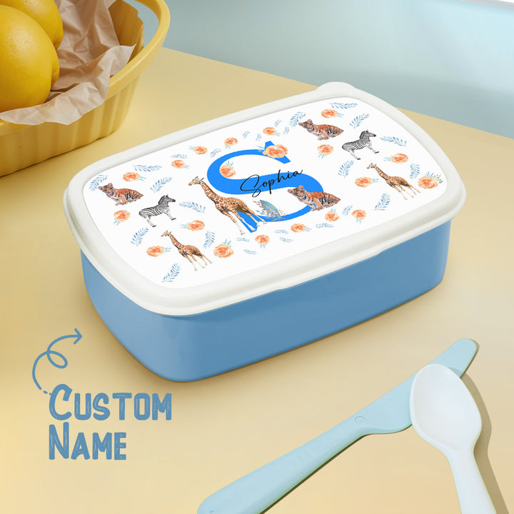 Personalized Cute Animals Lunch Box with Name Lunch Box Birthday Gift for Kids