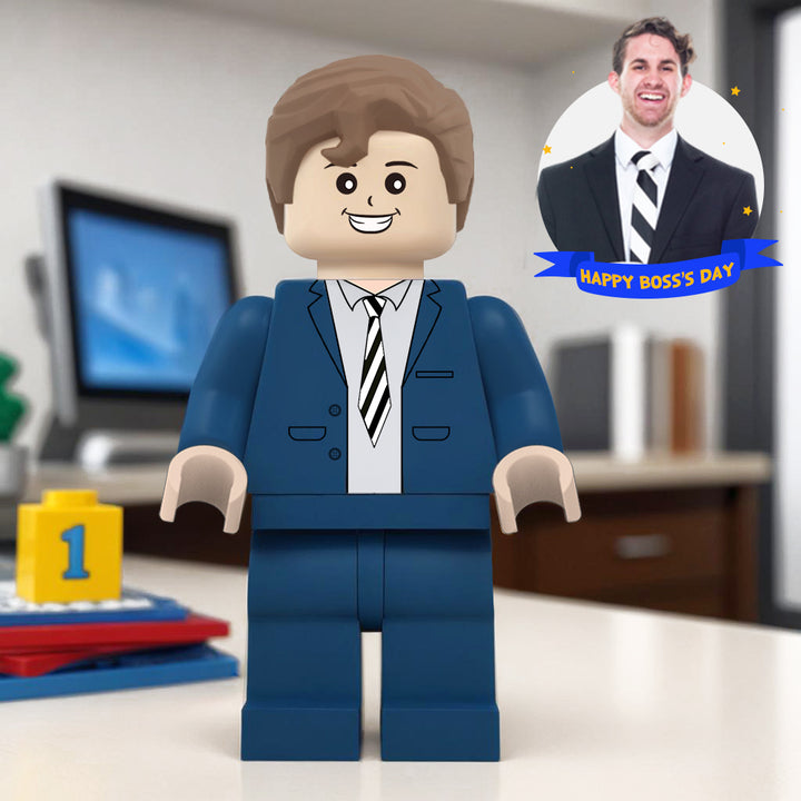 Fully Customizable Giant Minifigs Personalized Full-Body Brick Figure Boss's Day Gift Production Time: 7–10 Working Days