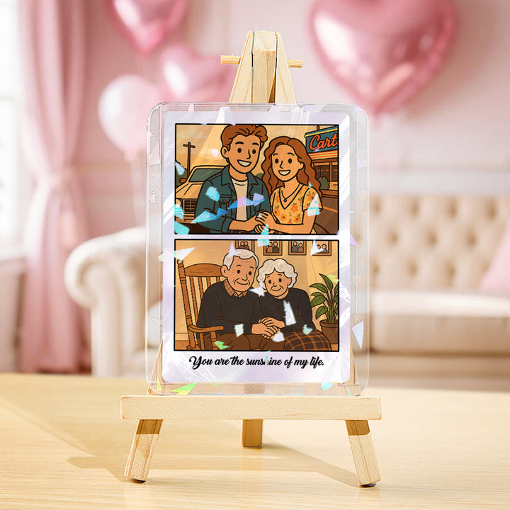 Custom Photo & Text Anime-Style Double-Sided Game Card Personalized Anniversary Gift