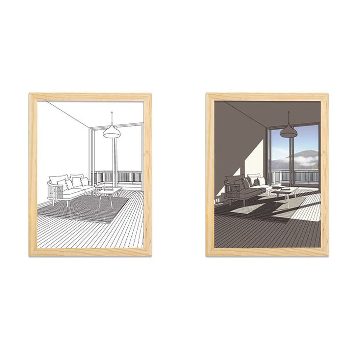 Painting Night Light Creative Sunshine Painting Lamp Home Decoration Gifts