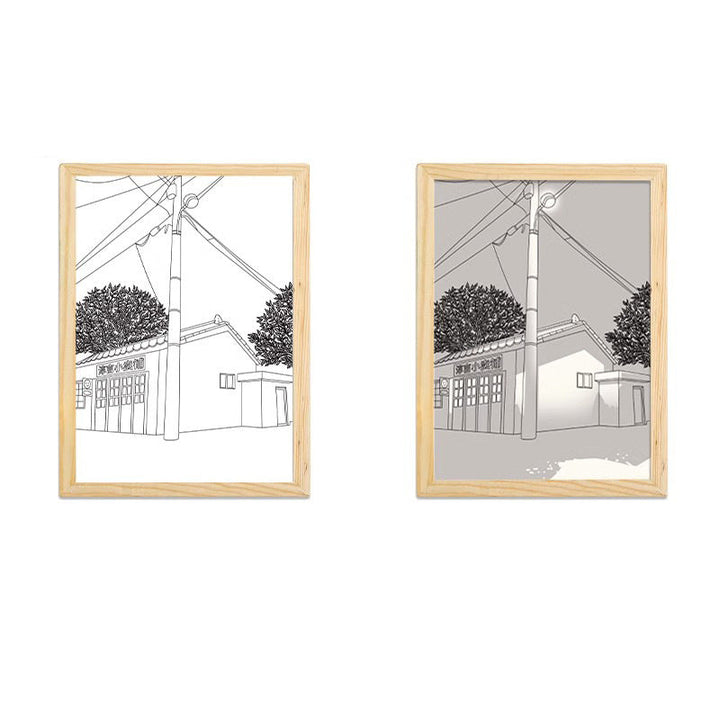 Painting Night Light Creative Sunshine Painting Lamp Home Decoration Gifts