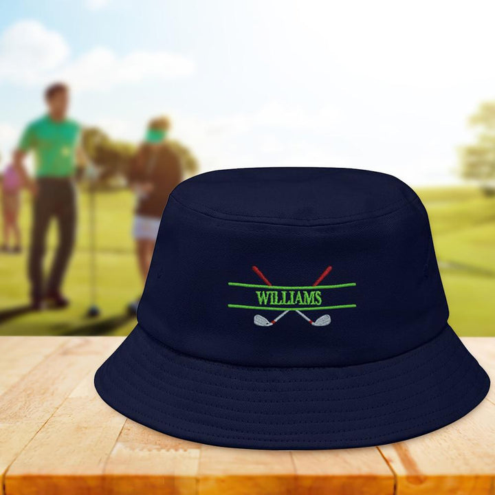 Custom Embroidery Golf Bucket Hat Personalized Name Fisherman Cap Gift for Golf Lover