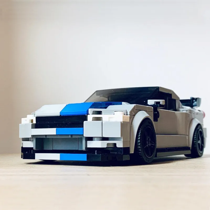 Nissan Skyline GT-R R34 Z-Tune Creative Vehicle Racing Car Building Blocks Construction Toy Brick Figures Gift for Car Lover