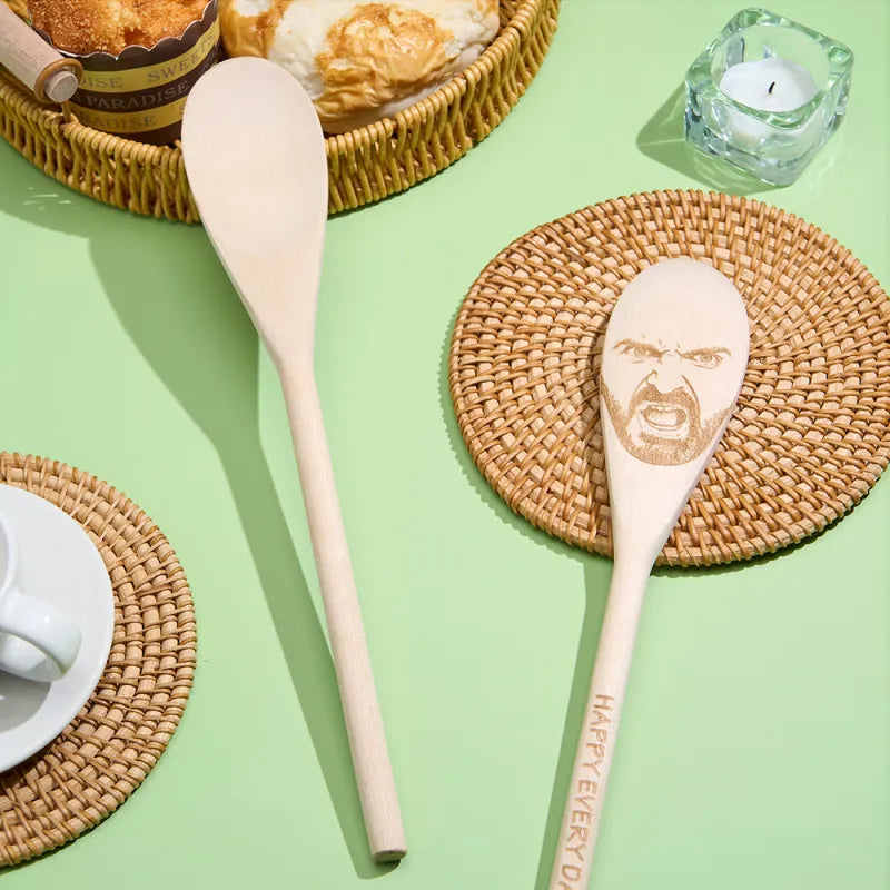 Custom Face Spoon Any Face (Facial Features) Engraved on a Spoon Novelty Gift Mother's Gift Father's Day Gift