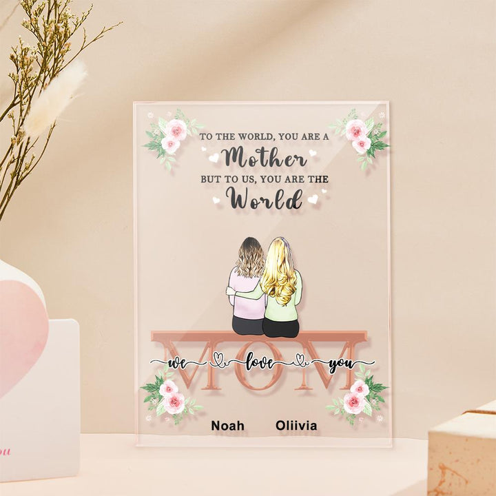 Custom Photo Acrylic Plaque For Mom