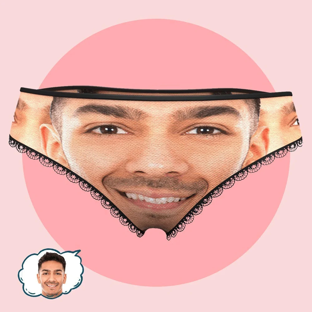 Custom Face Women Panties Boyfriend Face Underwear