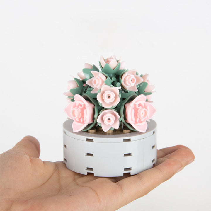 Potted Succulent Building Blocks Succulent Botanical Flower Building Bricks Gifts For Her