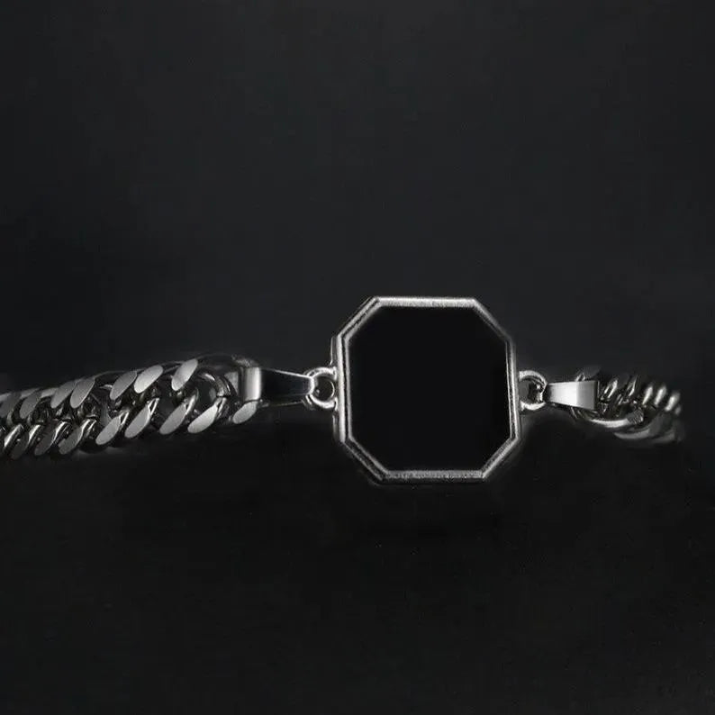 Personalized Temperature-Sensitive Photo Bracelet Magic Photo Men's Bracelet Which Changes Color With Temperature Best Gift For Him