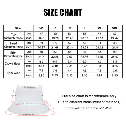 Custom Face Unisex Bucket Hat Summer Cap for Christmas Party