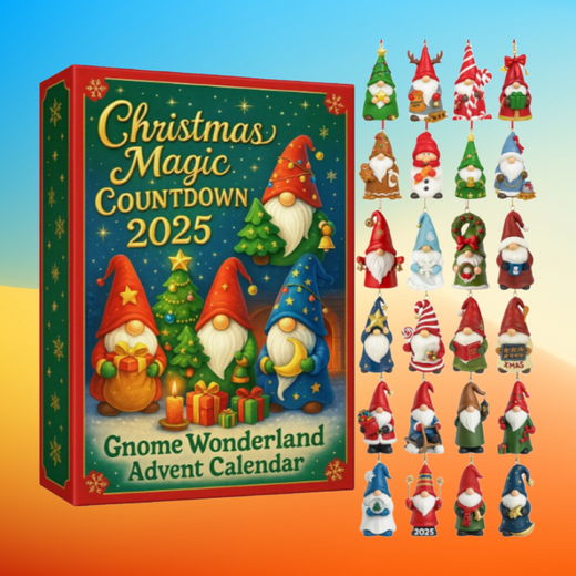 Christmas Gnome Wonderland Advent Calendar – Magical Countdown Gift Box