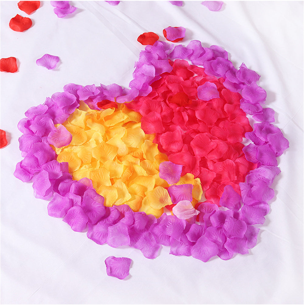 120PCS Fabric Rose Petals Fabric Petals for Weddings Aisles Flower Girls and Romantic Evenings