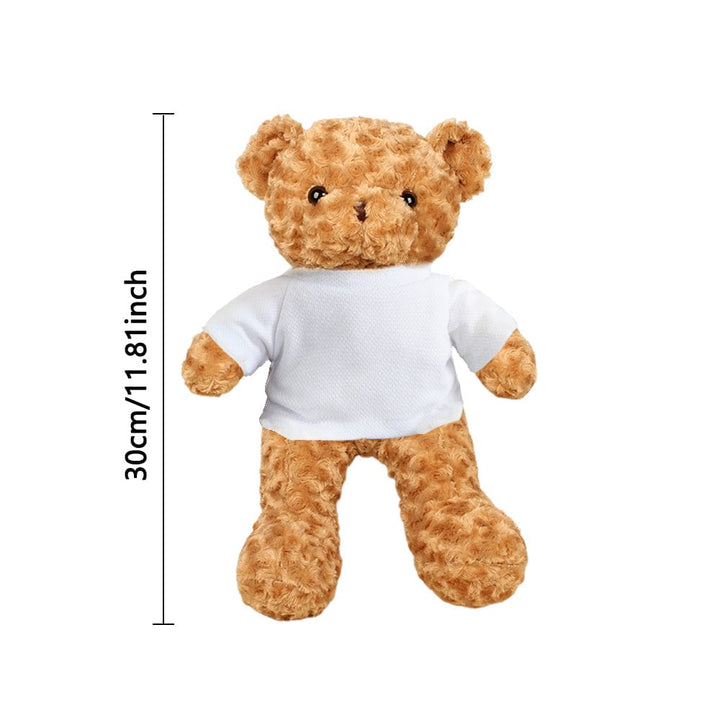 Custom Teddy Bear Doll Personalized Flowers Teddy Bear Plush Toys Birthday Gifts for Kids