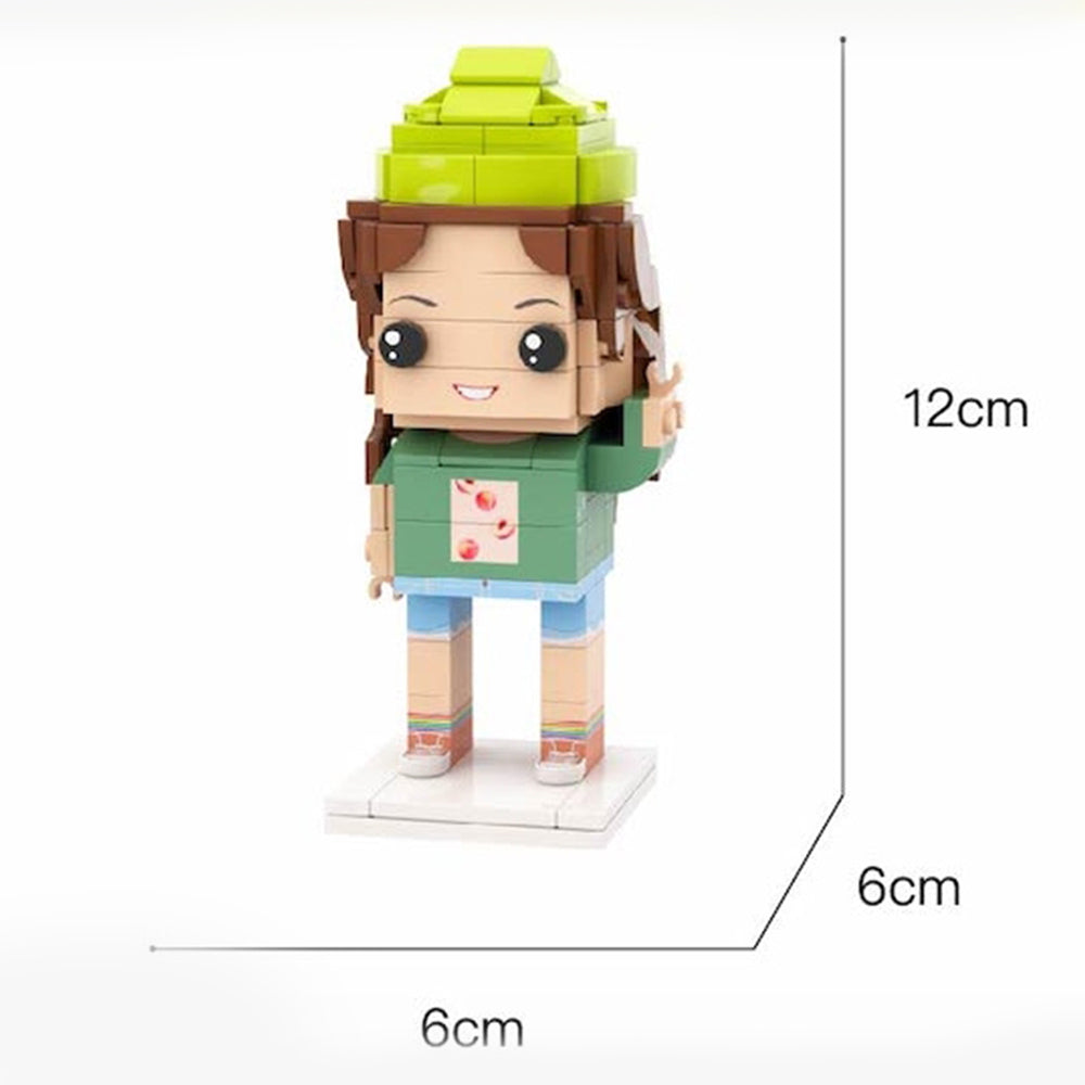 Independence Day Commemorative Gift Full Body Customizable 1 Person Custom Brick Figures Small Particle Block Toy