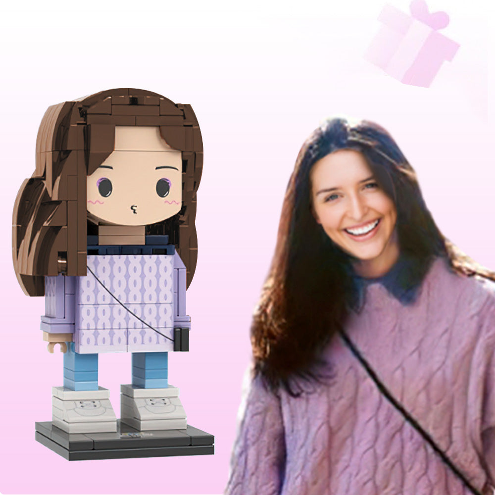 Full Body Customizable 1 Person Custom Brick Figures Small Particle Block Toy Block Lovers Gift