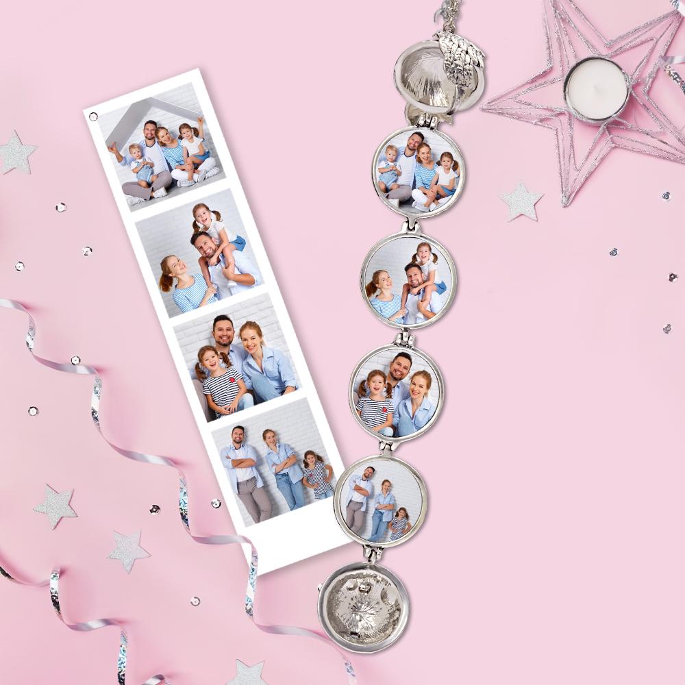 Personalized Angel Wings Expanding Photo Ball Locket Necklace