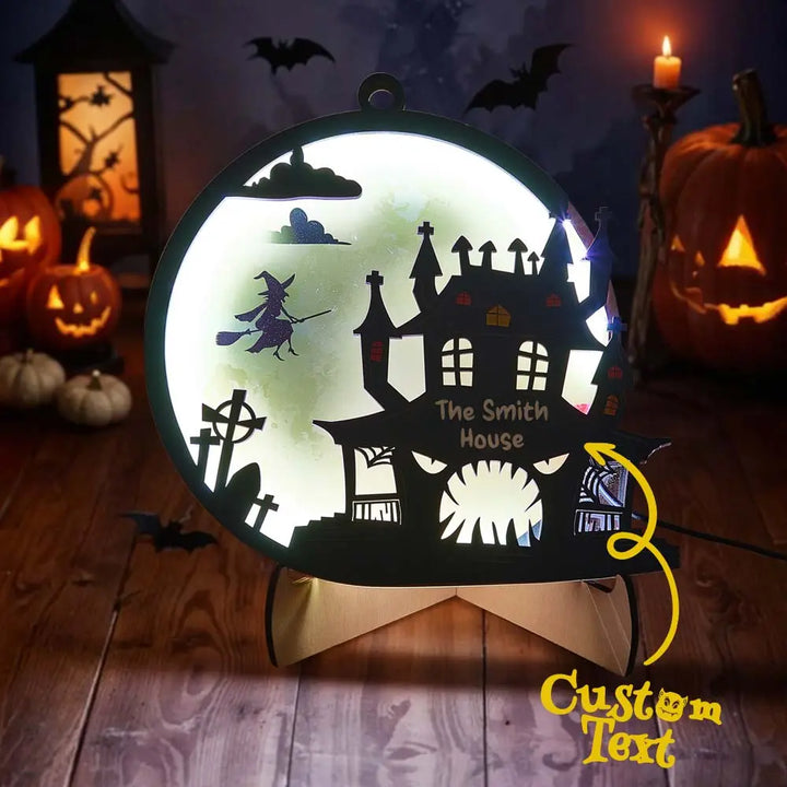 Custom Halloween Light with Name Halloween Home Decor Night Lamp for Halloween Gift