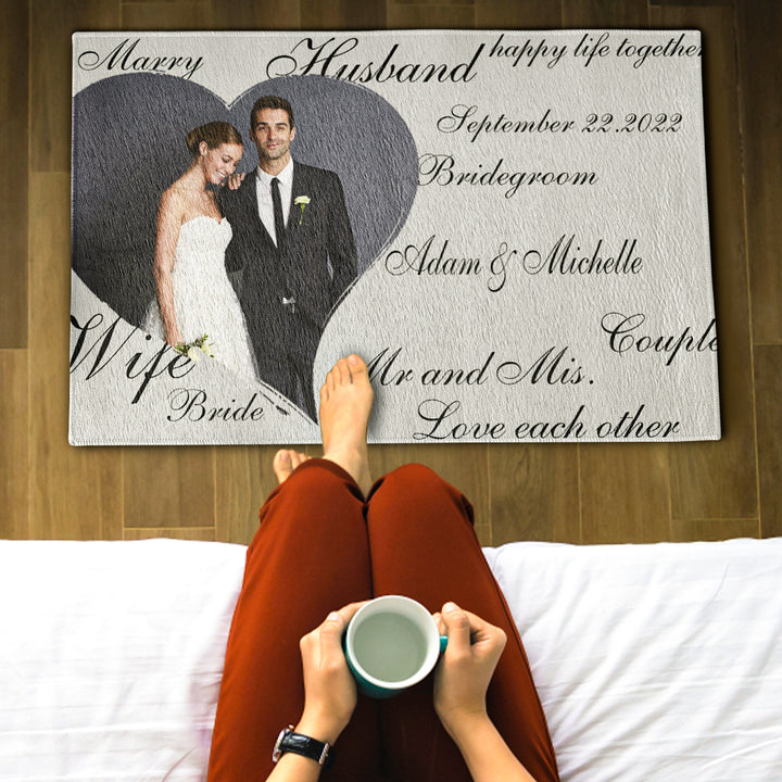 Custom Welcome Door Mat Personalized Wedding Decorative Doormat