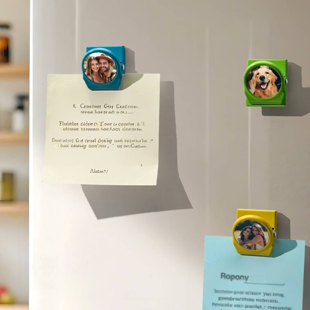 Personalized Magnetic Metal Clips Refrigerator Magnet with Photo Magnets Metal Clip