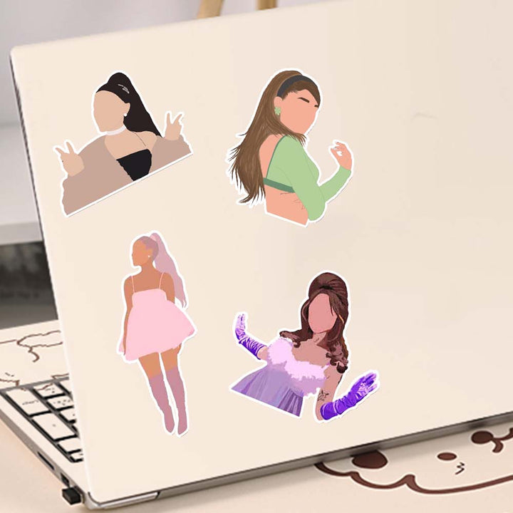 Personalized Stickers 50 Pack Custom Art Portrait Stickers for Water Bottles Notebook Laptop