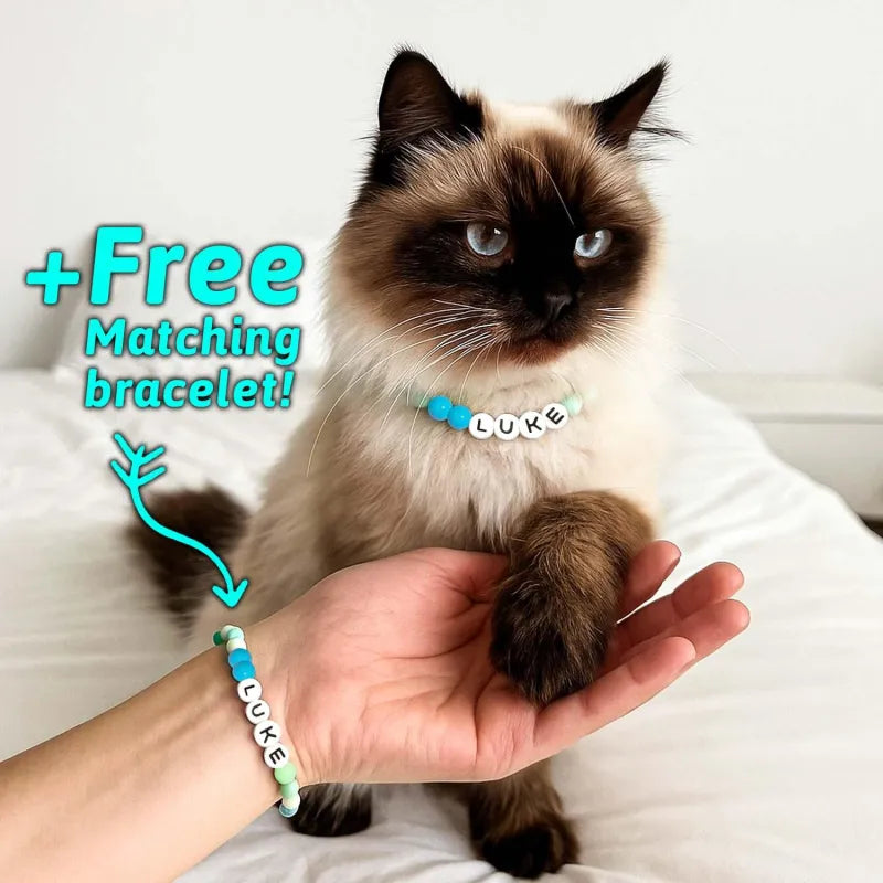 Personalized Pet Name Necklace – Comes with a Free Matching Bracelet