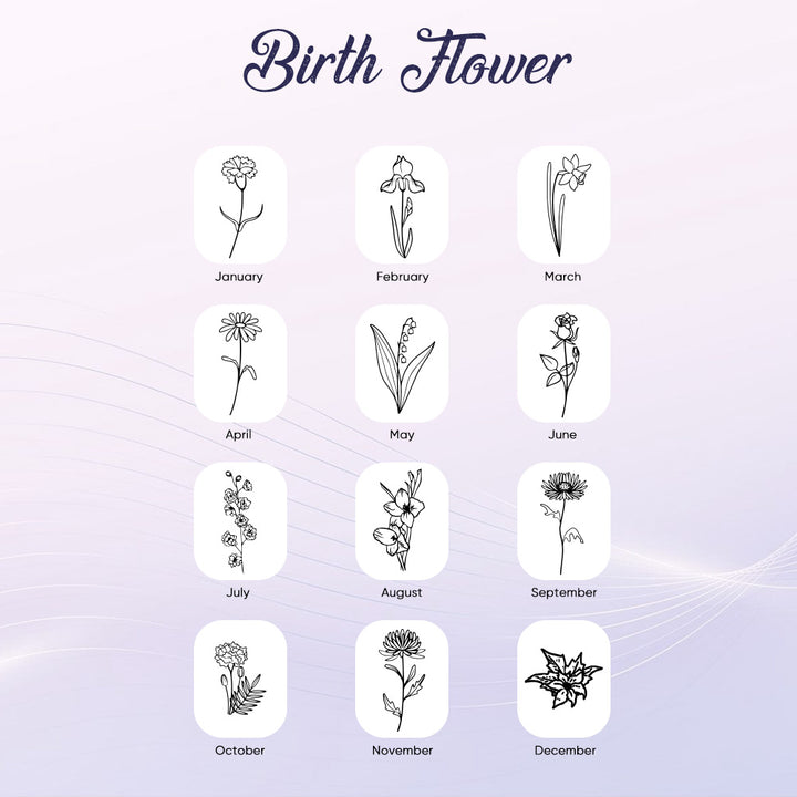 Personalized Foldable Mirror with Hair Brushes Mini Birth Flower Cushion Mirror Comb Gift for Her