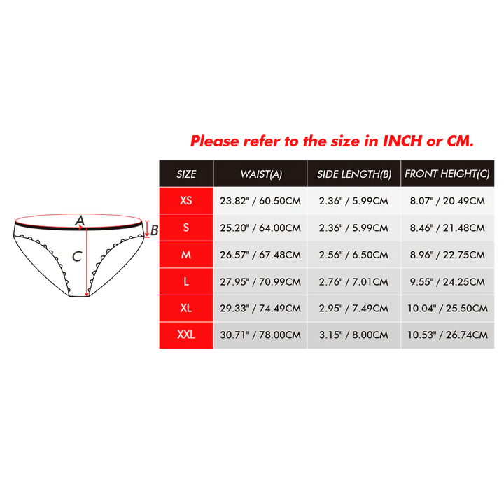 Custom Face Panties Personalised Christmas Cookies Style Lace Panties for Women