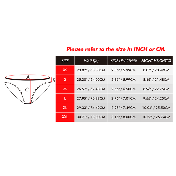 Valentine's Day Gift Heart - Custom Face Panties Underwear