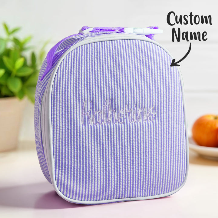 Personalized Lunch Bag with Embroidered Name Gift for Kids