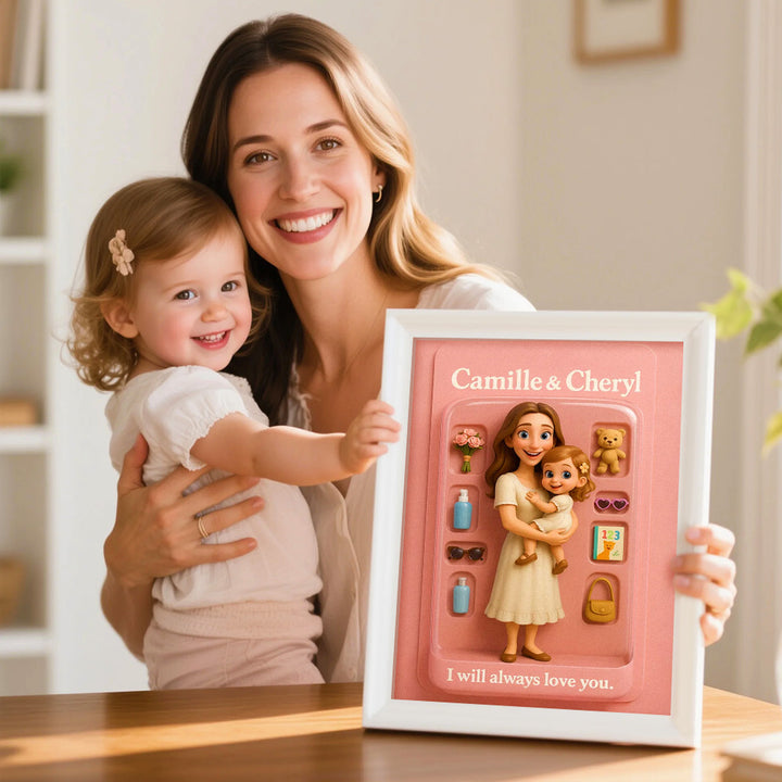 Fully Body Custom Cartoon Style Figure Portraits Personalized Toy Box Art Custom Photo Frame Decorations Flat Printed Image