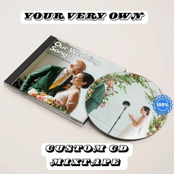 Custom CD & Jewel Case 5/16 Songs Custom CD Mixtape Personalized Custom CD Album Valentine's Day Anniversary Wedding Gift